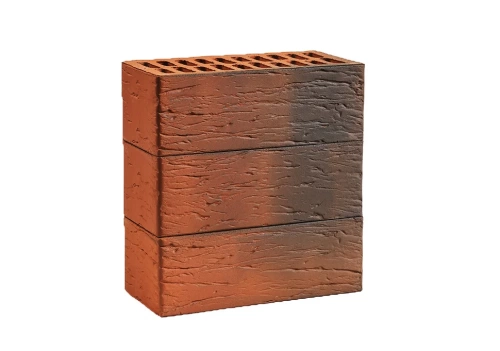 Лицевой кирпич Красный флеш, красный 1НФ M150-200