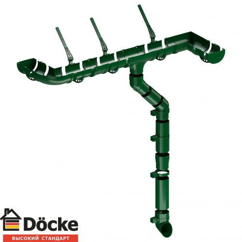 Водосточная система Docke Standard (зеленый)