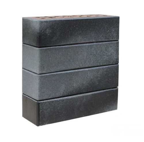 Клинкер фасадный черно-серебристый "Берген" 0,71NF гладкий